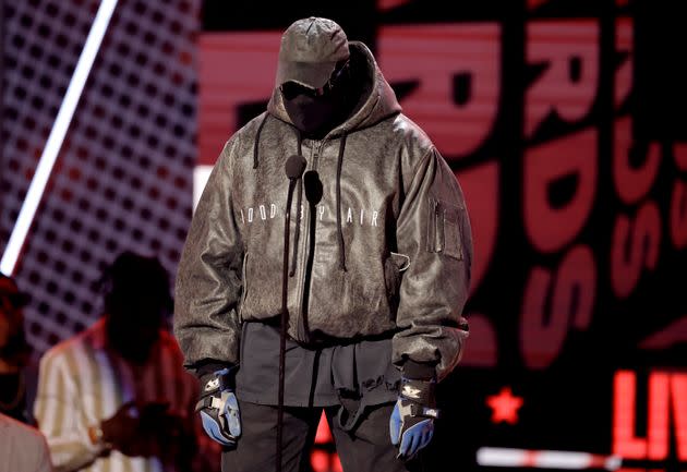 Kanye West onstage during the 2022 BET Awards at Microsoft Theater on June 26 in Los Angeles, California. (Photo: Kevin Winter via Getty Images)