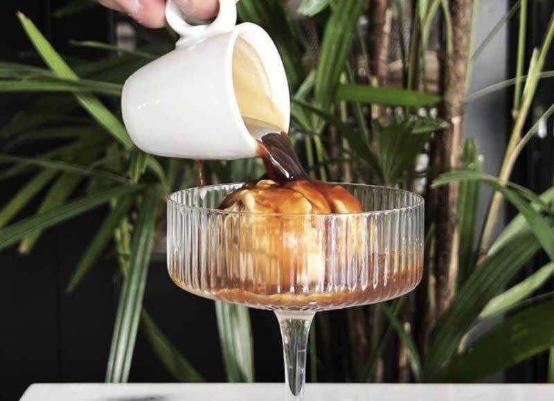 the nursery cafe & bar - coconut affogato