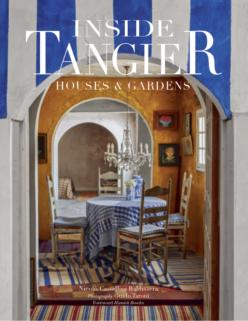 This cover image released by Vendome shows "Inside Tangier: Houses & Gardens," by Nicolo Castellini Baldissera, with photos by Guido Taron. Long a haven for hippies, artists, literary outcasts and eccentrics of all kinds, Tangier is also filled with properties reflecting the “Tangerine” lifestyle. (Vendome via AP)