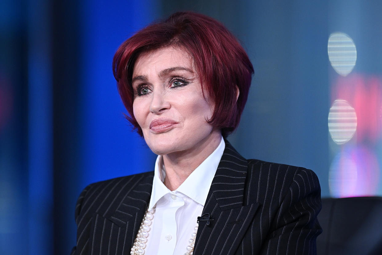 NEW YORK, NEW YORK - SEPTEMBER 27: Sharon Osbourne discusses her new FOX Nation series “Sharon Osbourne: To Hell & Back” on “The Five” at FOX News Channel Studios at FOX Studios on September 27, 2022 in New York City. (Photo by Steven Ferdman/Getty Images)