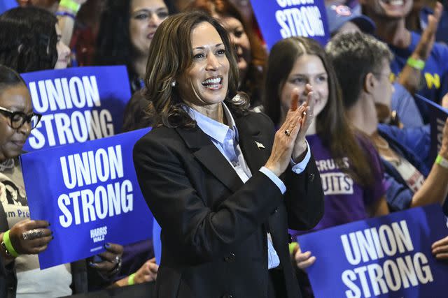 <p>ANDREW CABALLERO-REYNOLDS/AFP via Getty</p> Vice President Kamala Harris at a campaign rally in Pittsburgh, Pa., on Sept. 2, 2024