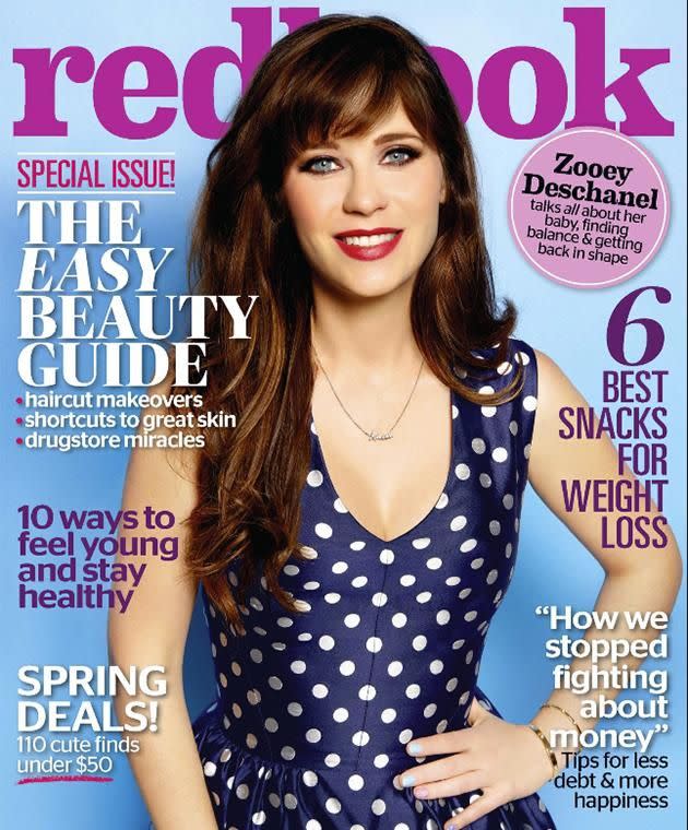 Zooey appears on the cover of Redbook magazine.