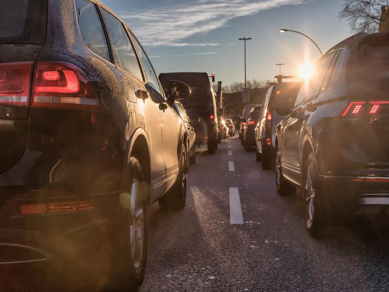 Cars are getting bigger and bigger, causing various problems including increased pollution from tyres and brakes, and taking up more space on roads and in car parks: Getty