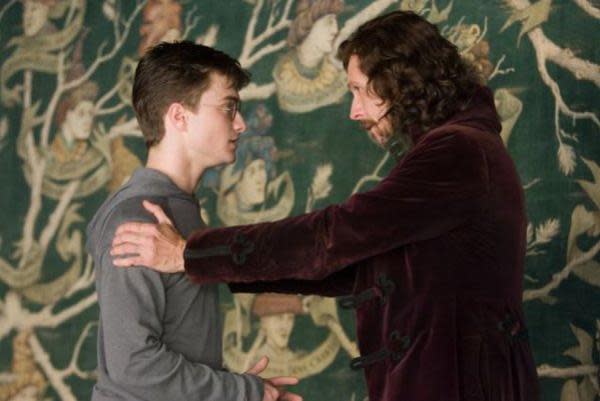 Daniel Radcliffe y Gary Oldman como Harry Potter y Sirius Black