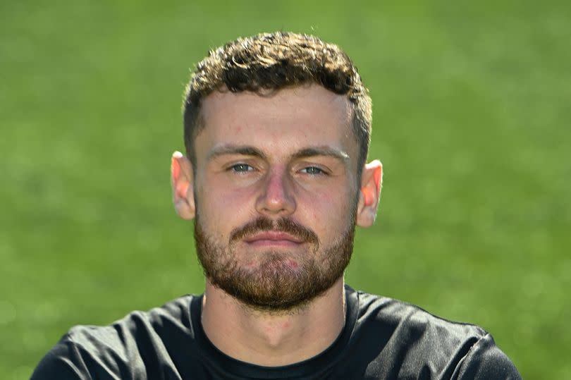 Jack McMillan of Livingston FC during the team photo-call on August 26, 2021 in Livingston, United Kingdom. (Photo by MB Media/Getty Images)