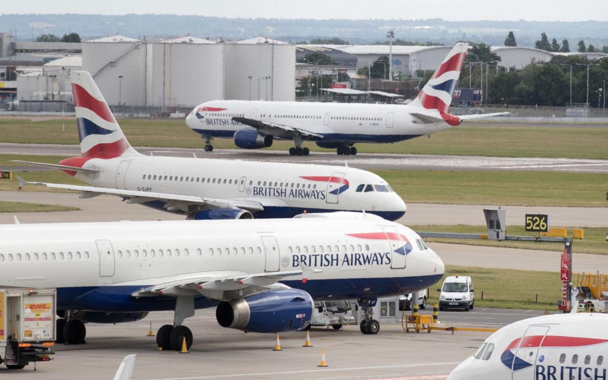 British Airways aircraft - Steve Parsons/PA