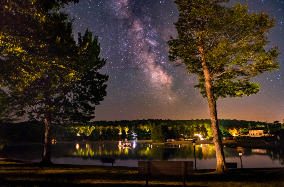 Milky Way galaxy spotted above Old Forge Pond.