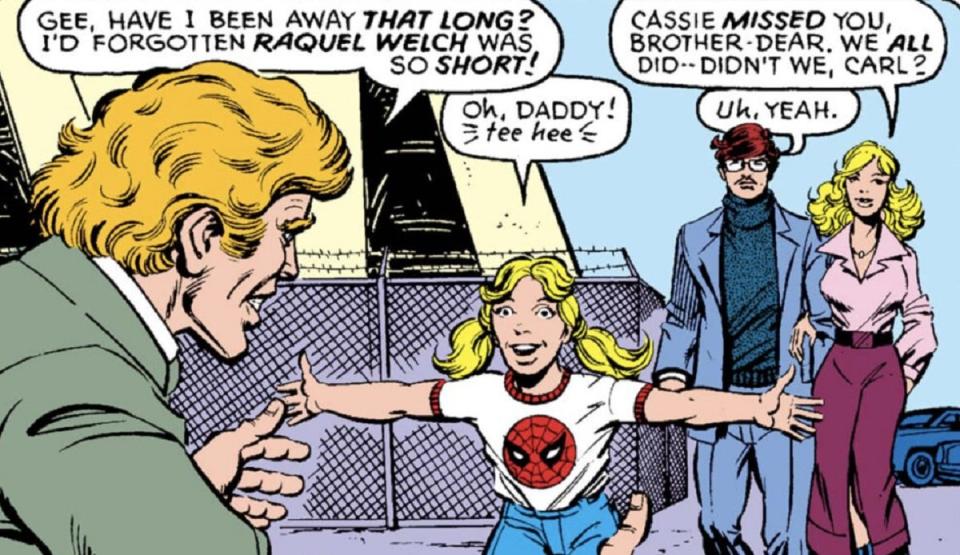 The first appearance of Cassie Lang as a child, in Marvel Premiere #47 from 1979.