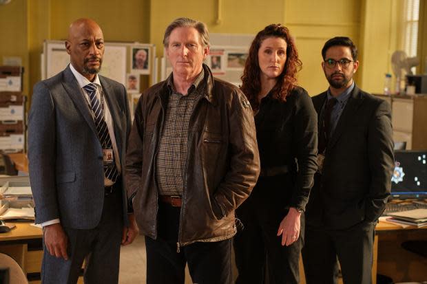 Ridley with Adrian Dunbar as Ridley, Bronagh Waugh as DI Carol Farman, Terence Maynard as DCI Paul Goodwin and George Bukhari as DC Darren Benton

Pictures: ITV