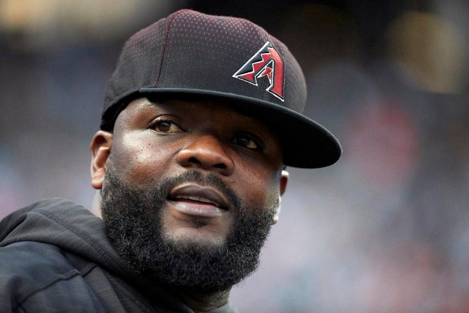 Jun 14, 2017; Detroit, MI, USA; Diamondbacks relief pitcher Fernando Rodney in the dugout during the fifth inning against the Tigers at Comerica Park.