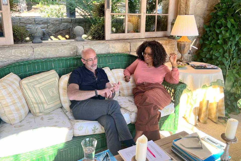 <p>Candice Gayl</p> Arthur C. Brooks and Oprah Winfrey