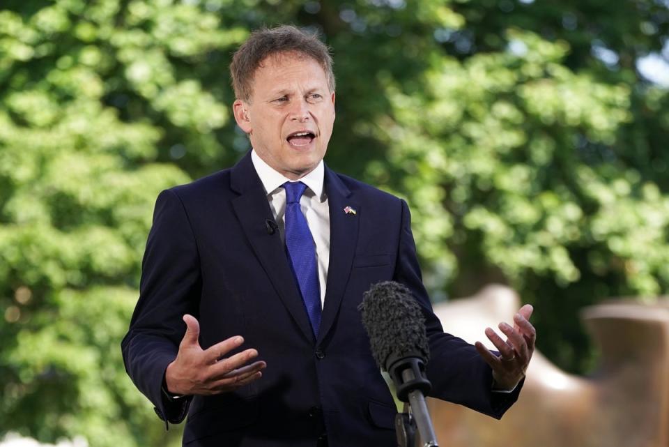 Defence Secretary Grant Shapps (PA) (PA Wire)