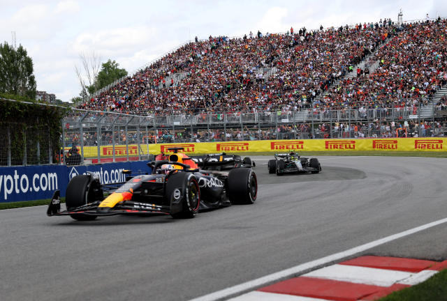 Lewis Hamilton hangs out with Tom Brady at Canadian Grand Prix as