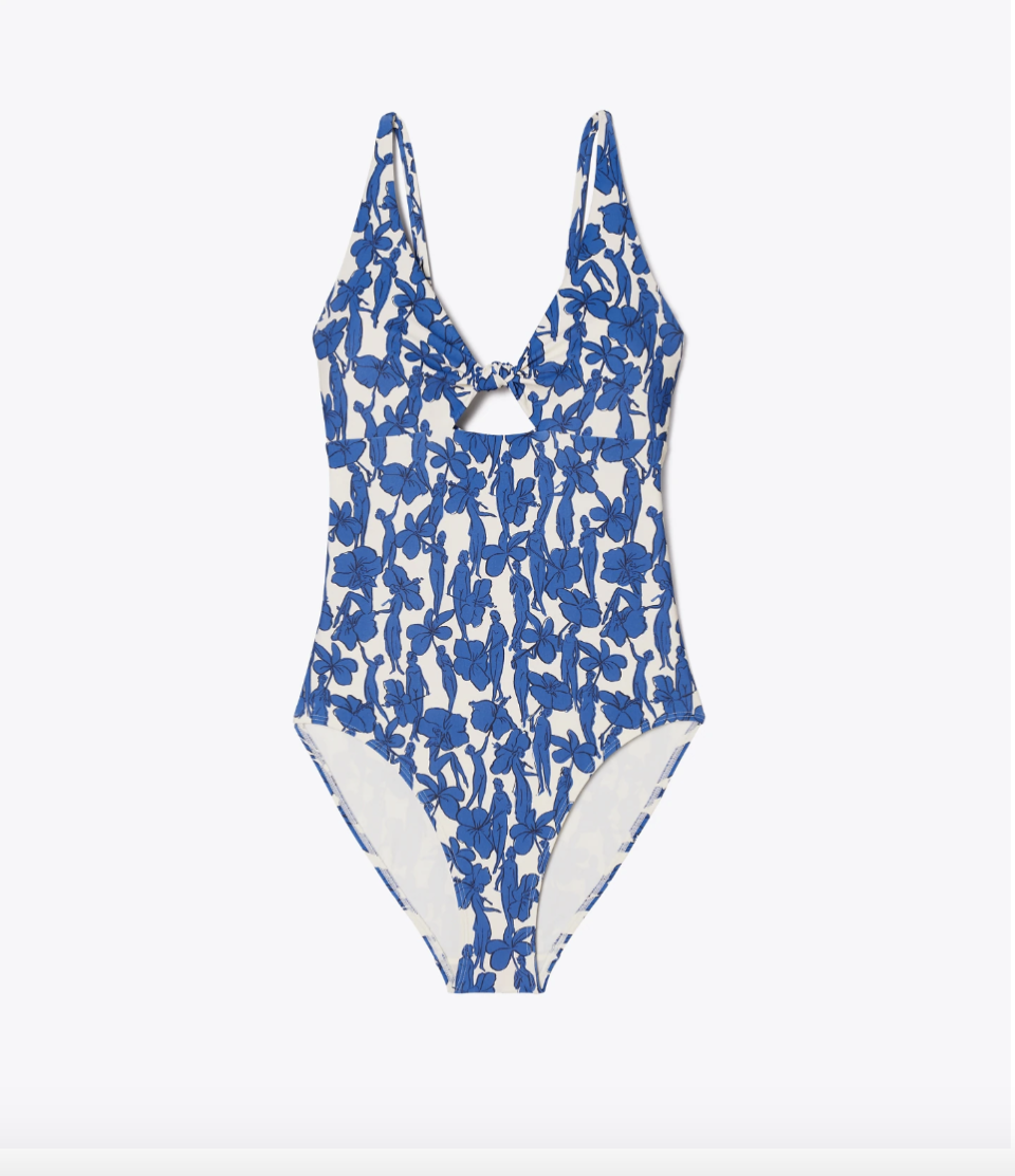 11) Printed Knot One-Piece