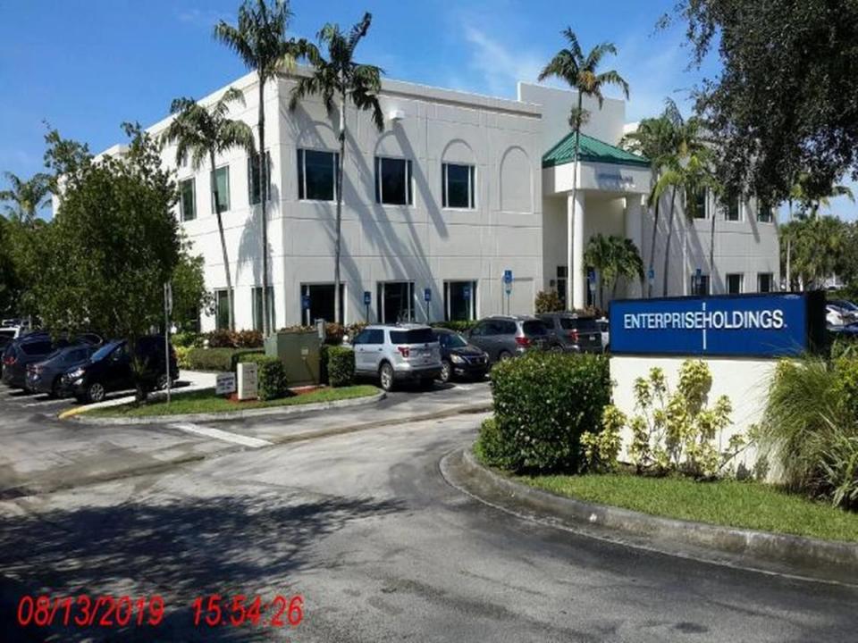 The Coconut Creek building that’s the home of Enterprise Leasing Company of Florida, which is being accused of age discrimination by the EEOC.