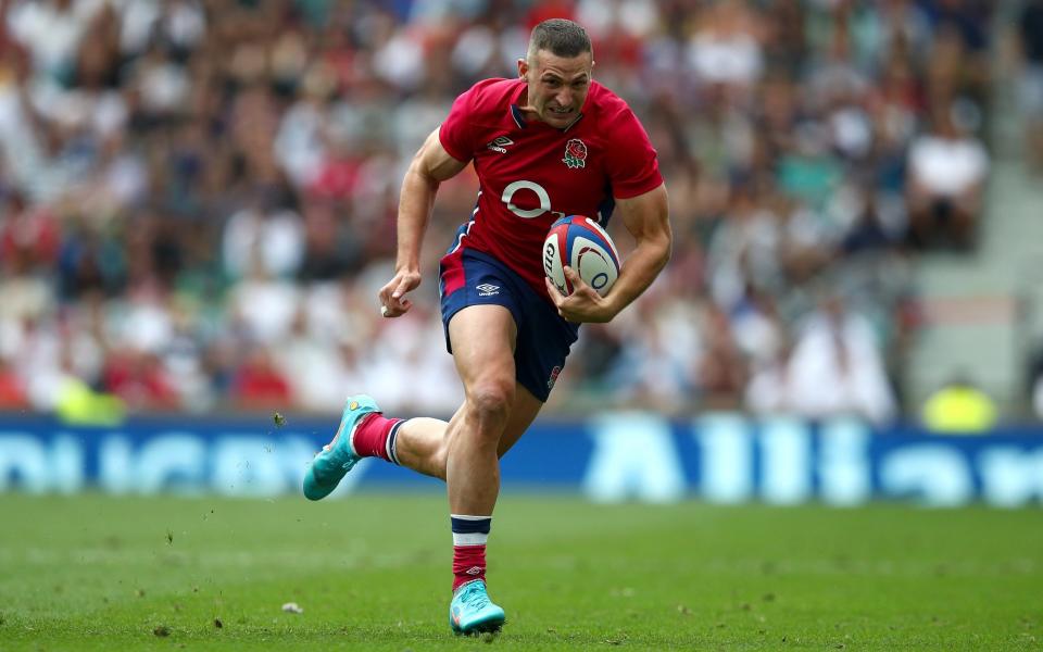 Jonny May of England during the International match between England and Barbarians at Twickenham Stadium on June 19, 2022 in London - England suffer setback to Australia tour as Jonny May tests positive for Covid - GETTY IMAGES