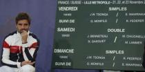 France's Davis Cup tennis team captain Arnaud Clement attends the draw for the Davis Cup final in Lille, northern France, November 20, 2014. REUTERS/Pascal Rossignol