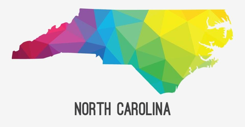 North Carolina Rainbow State Map List USA States Worst LGBTQ Laws