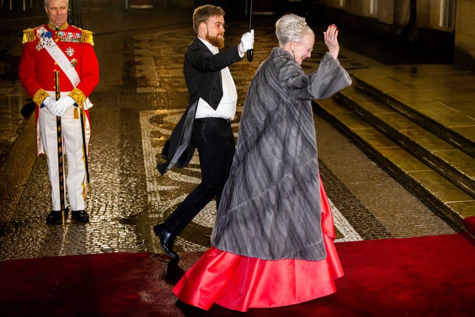 Queen Margrethe of Denmark attended the New Years Banquet 