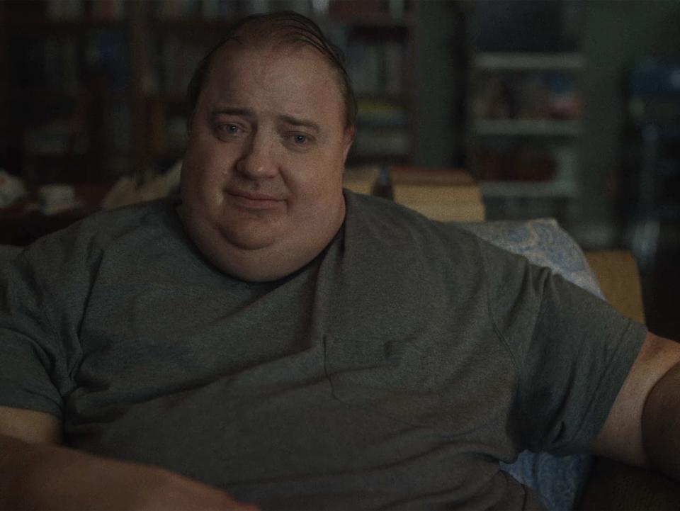Brendan Fraser stars as an obese writing teacher who wants to reconnect with his teenage daughter in Darren Aronofsky's &quot;The Whale.&quot;