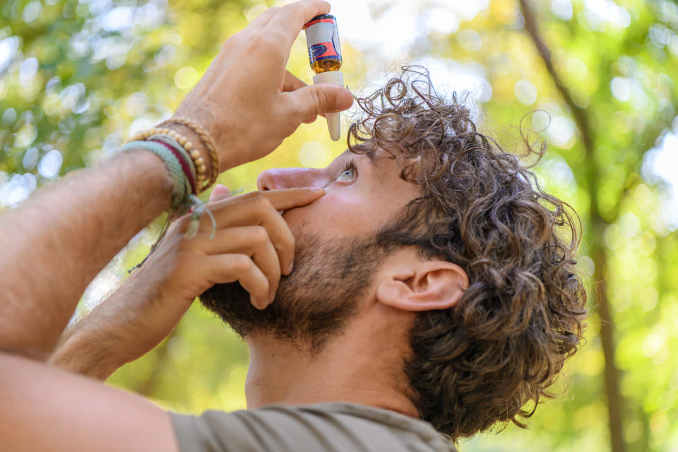 Melanie Carver, chief mission officer with the Asthma and Allergy Foundation of America, recommends using eye drops if your main symptom is itchy eyes. (Getty Images)