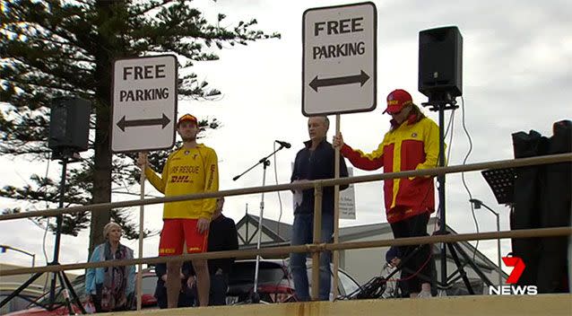 A number of protests pushed for the meters to be removed. Source: 7 News