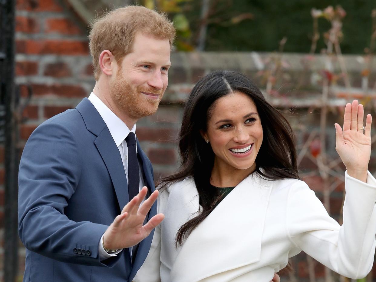 Meghan Markle Prince Harry wave