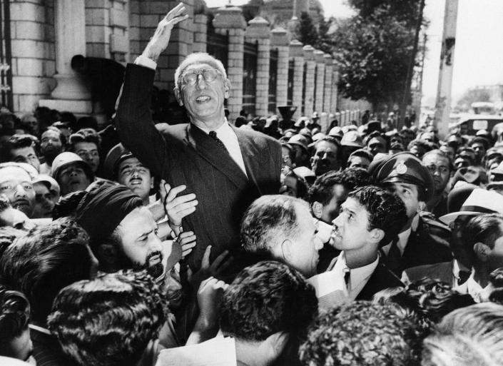 <span class="caption">The ouster of Prime Minister Mohammad Mosaddegh marked a turning point in U.S.-Iran relations.</span> <span class="attribution"><a class="link " href="http://www.apimages.com/metadata/Index/Iran-1953-Coup-Queen/0cd259f0ca654fa9801f16cbba9d2cc3/12/0" rel="nofollow noopener" target="_blank" data-ylk="slk:AP Photo/Jae C. Hong">AP Photo/Jae C. Hong</a></span>