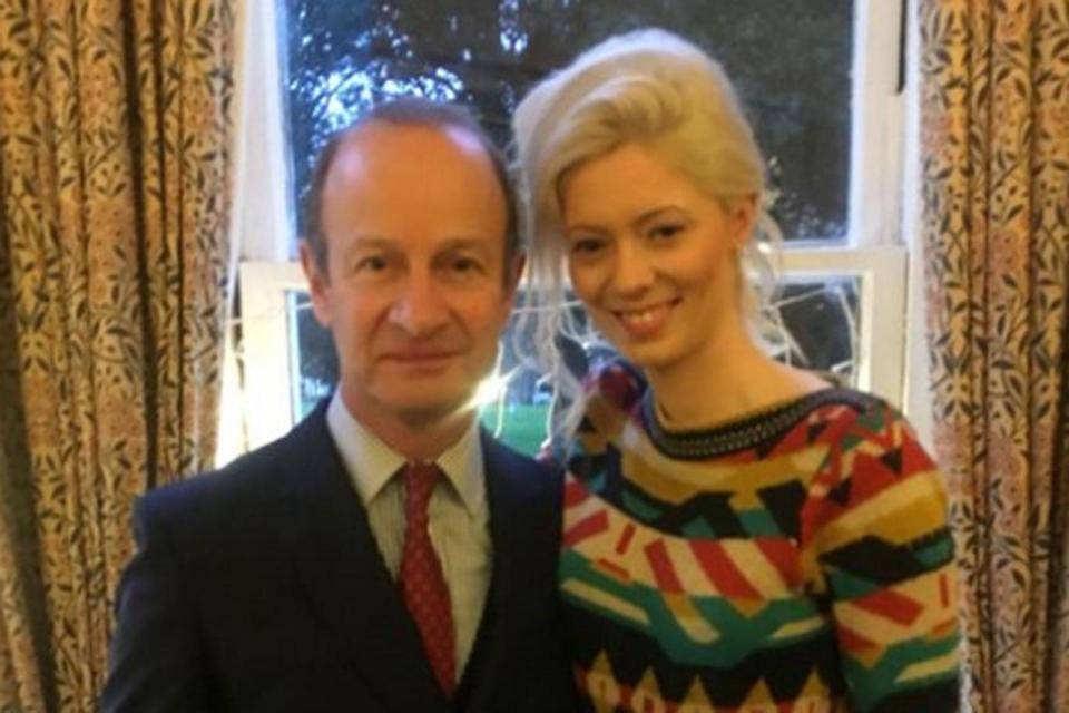 Ukip leader Henry Bolton with Jo Marney, 25 (Twitter)