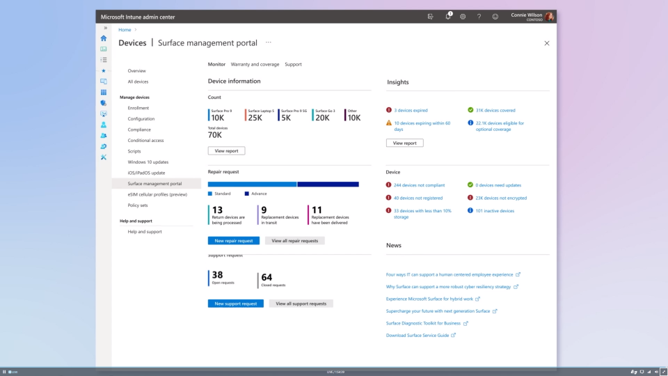 Surface Management Portal