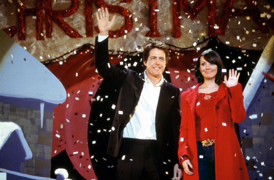 Hugh Grant and Martine McCutcheon in a scene from "Love Actually."