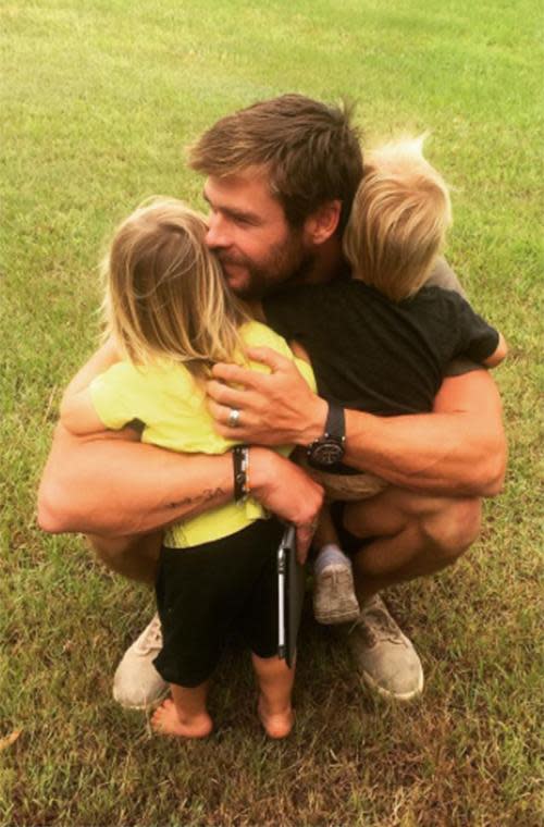 Chris Hemsworth's cutest dad moments