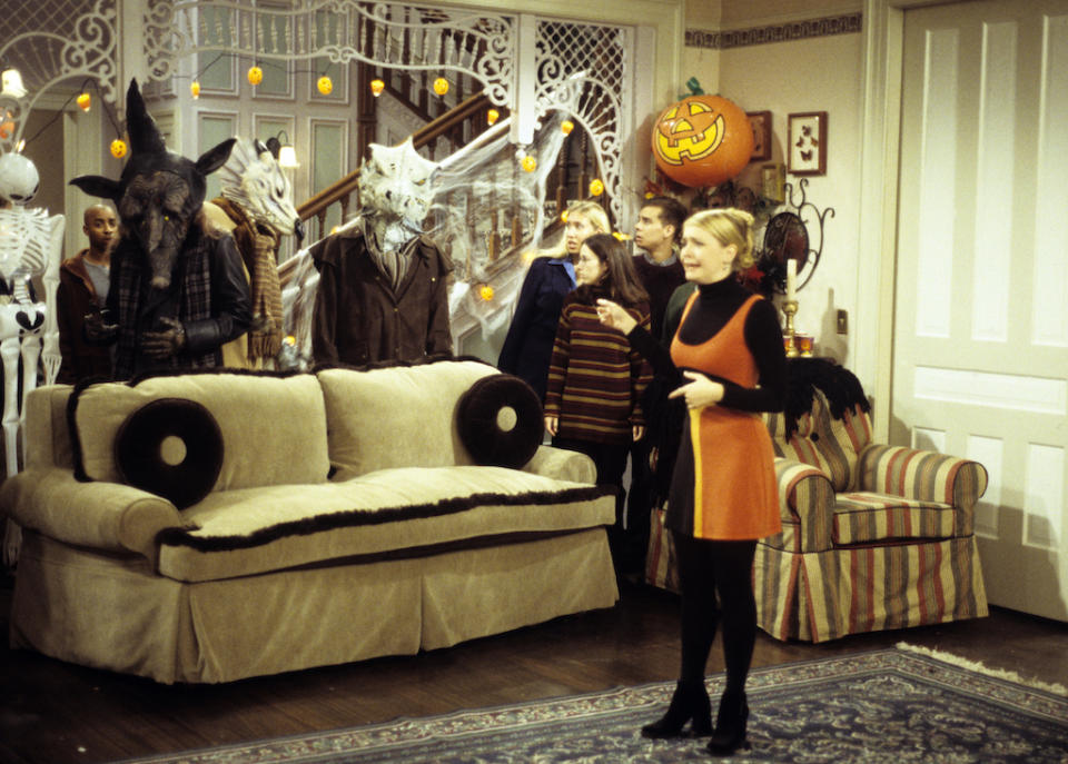 <p>Halloween was a common theme on Melissa Joan Hart's witchy sitcom, but her character, Sabrina Spellman, knew how to throw a party. She even conjured up alt-rock band 10,000 Maniacs for this bash. (Original airdate: Oct. 31. 1997) <br>(Photo by Jerry Fitzgerald/ABC via Getty Images) </p>