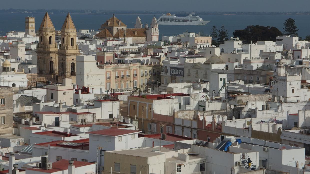 Distant dream: Cadiz in southwest Spain, expected to be on the ‘amber list’ of nations when travel from the UK is allowed from 17 May (Simon Calder)