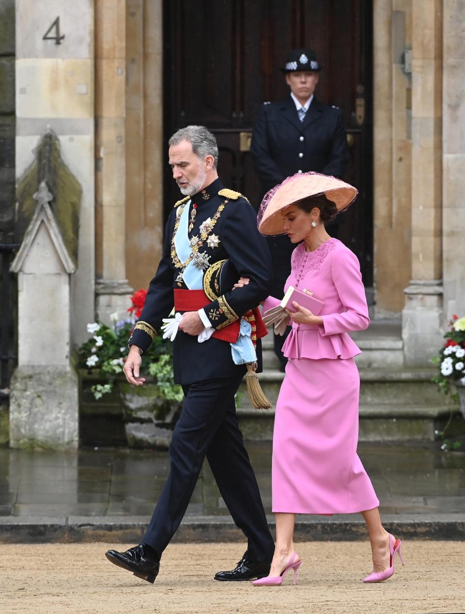 Felipe VI  van Spanje en koningin Letizia van Spanje (Getty Images)