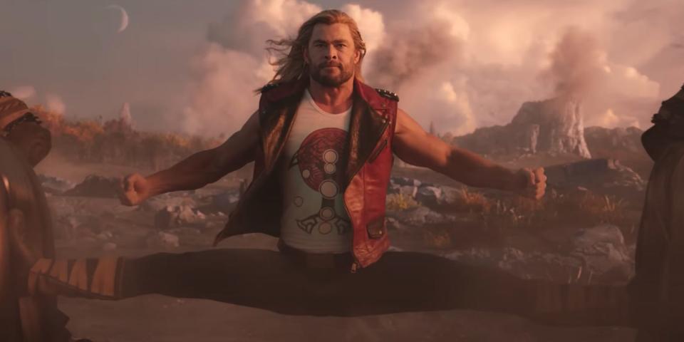 Chris Hemsworth in "Thor Love and Thunder"