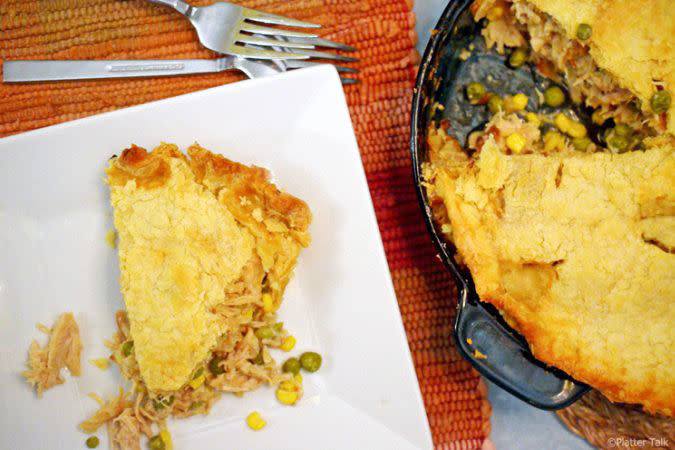 Turkey Pot Pie with Homemade Crust