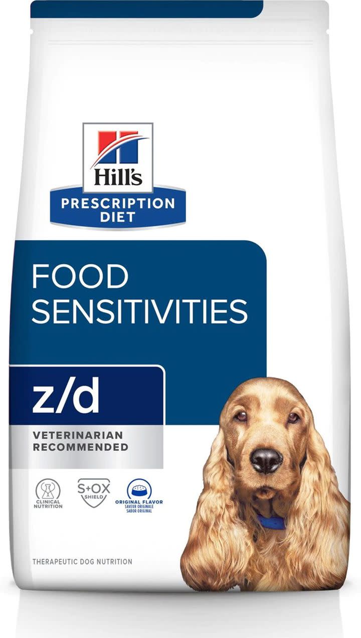 Bag of Hill’s Prescription Diet Z/D Skin Food Sensitivities