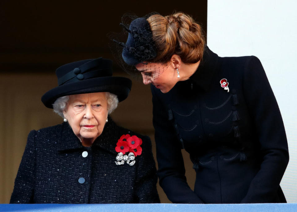 The Queen praised her granddaughter's handling of tough times, pictured in November 2019. (Getty Images)