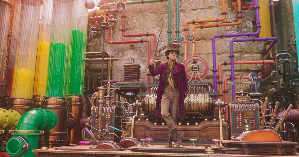 WONKA, Timothee Chalamet, 2023. © Warner Bros. / Courtesy Everett Collection