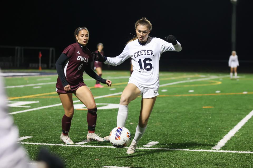 Exeter High School junior Lauren Roeder had 30 goals and 12 assists this season, earning her a spot on the All-New England girls socccer team.