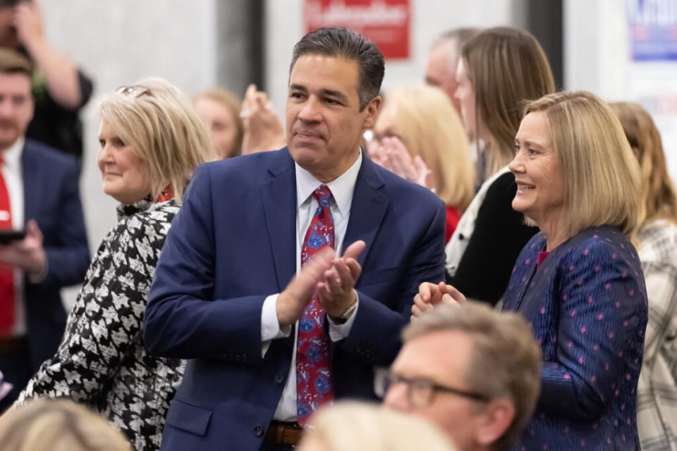 Raúl Labrador, who won his race for attorney general in 2022, has signed Idaho on to several of the elections cases brought by other Republican AGs. (Photo by Otto Kitsinger for Idaho Capital Sun)