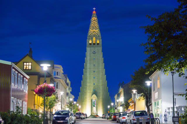 Iceland, Reykjavik, Hallgrimskikja church