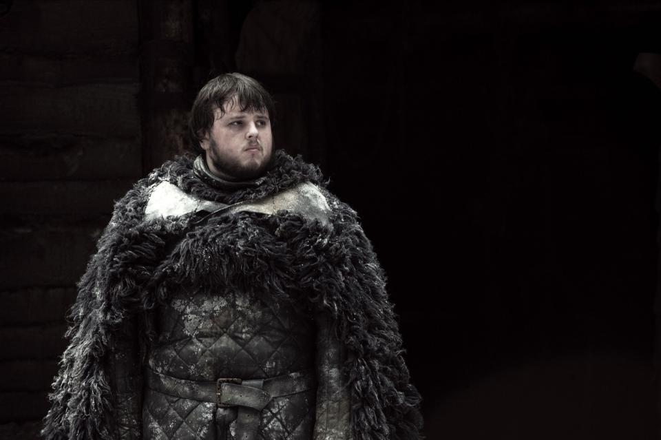 John Bradley as Samwell Tarly in "Game of Thrones"