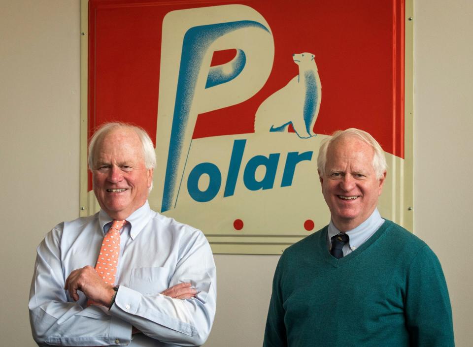 Ralph D. Crowley Jr. and Christopher Crowley of Polar Beverages in Worcester.