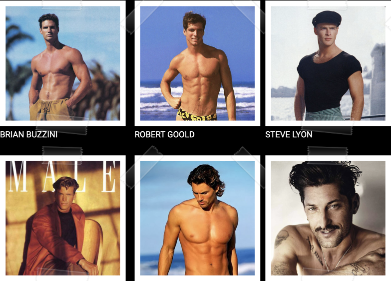 Some of the models who posed in International Male