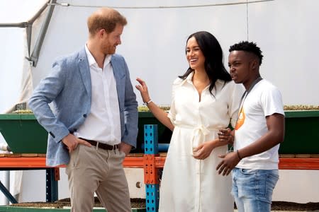 Britain's Prince Harry and Meghan visit South Africa
