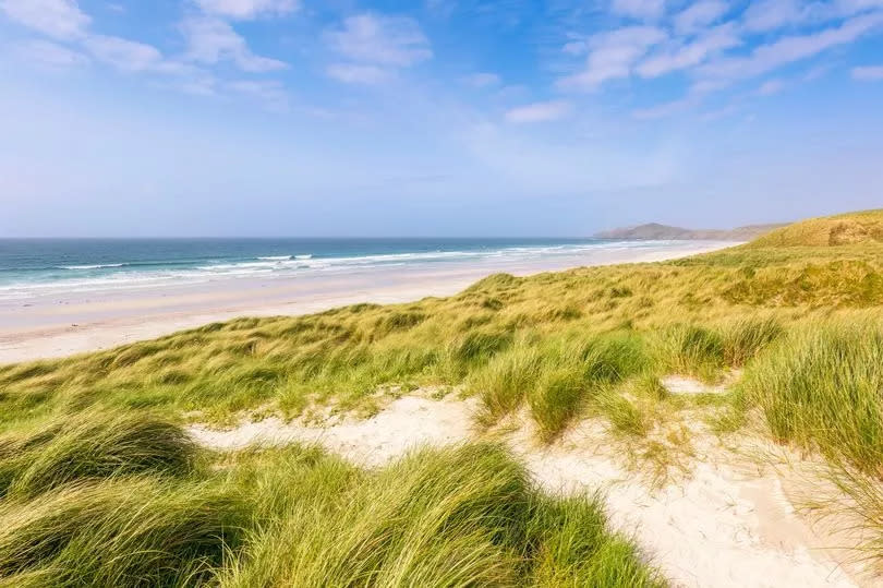 UK, Scotland, Traigh Eais beach in summer