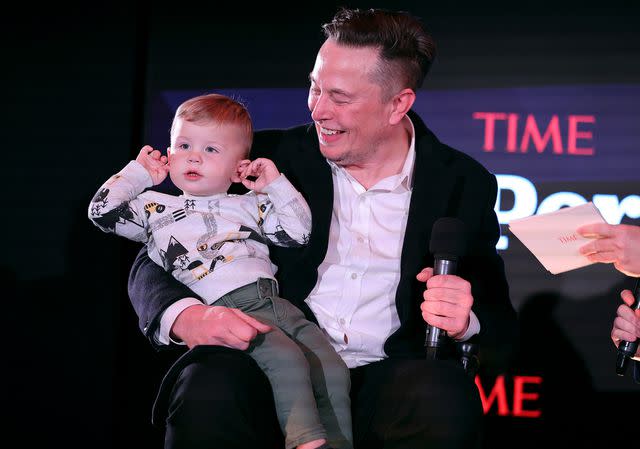 Theo Wargo/Getty Elon Musk with son X