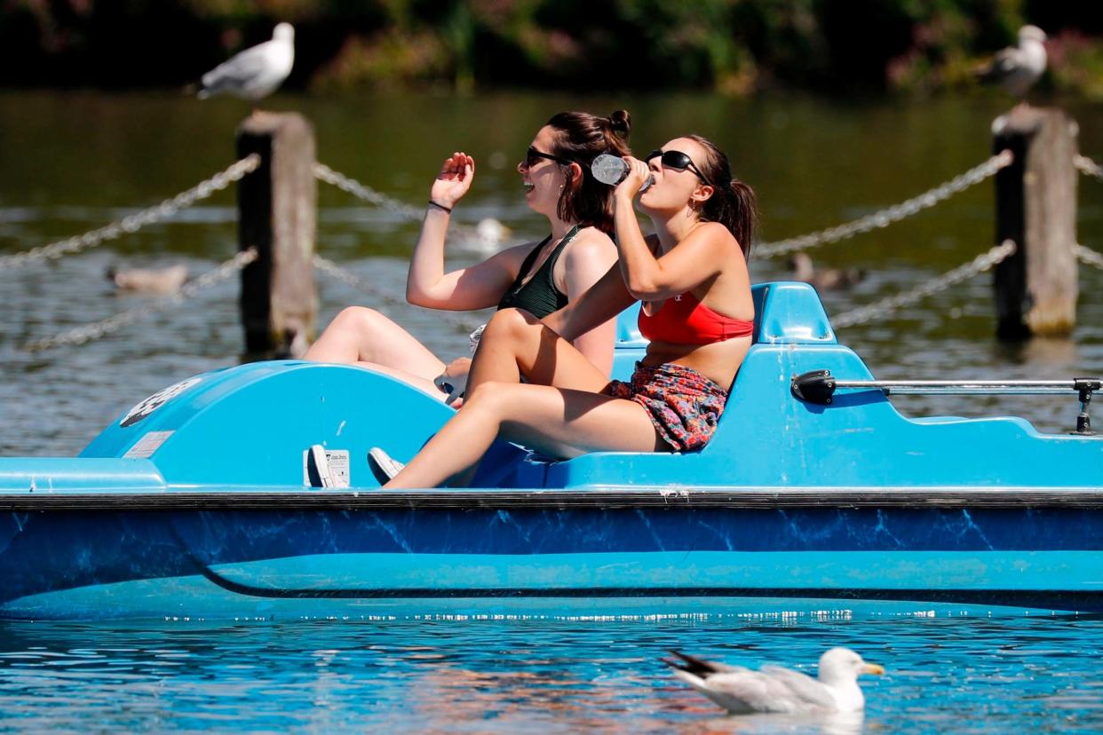 London is set to be hotter than Ibiza today: AFP via Getty Images